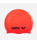 Arena Silikonkappe Classic fluo red/black