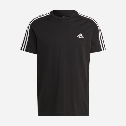 Adidas Essentials 3-Streifen T-Shirt schwarz