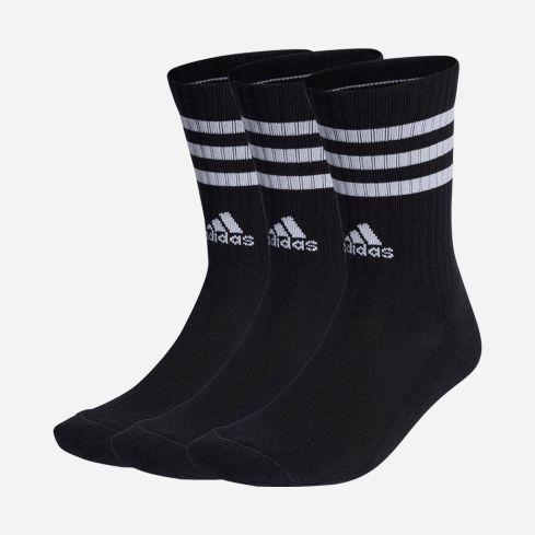 Adidas Cushioned Crew Socken 3-Stripes schwarz (3-Pack)