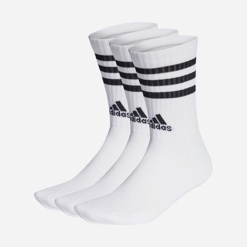 Adidas Cushioned Crew Socken 3-Stripes weiss (3-Pack)
