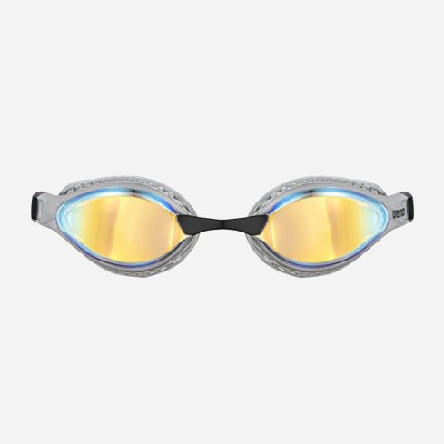 Arena Schwimmbrille Air-Speed yellow copper/silver gespiegelt