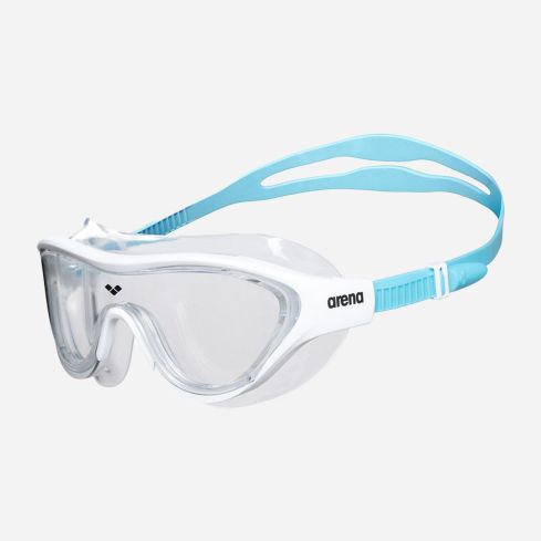 Arena Schwimmbrille Junior The One Mask white/light blue