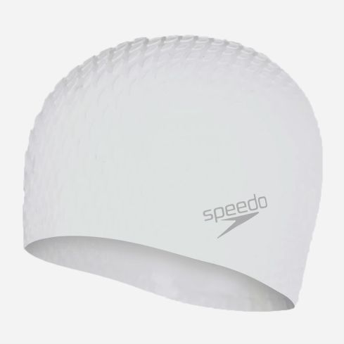 Speedo Badekappe Bubble Active white