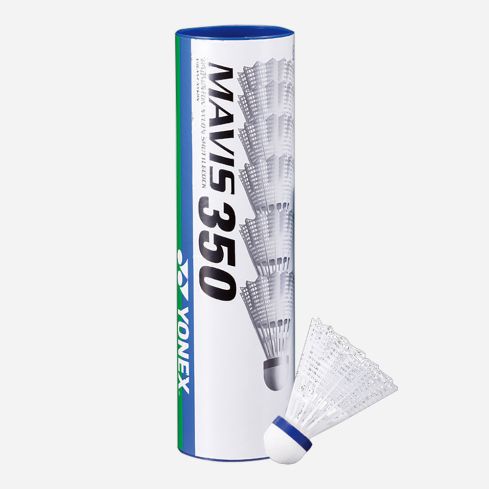 Yonex MAVIS-350 Nylon Shuttle weiss (6 Shuttles)