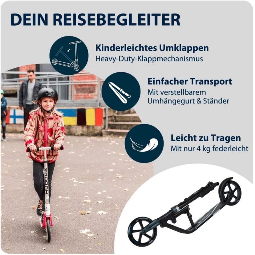 Hudora Scooter BigWheel® 205 schwarz/anthrazit