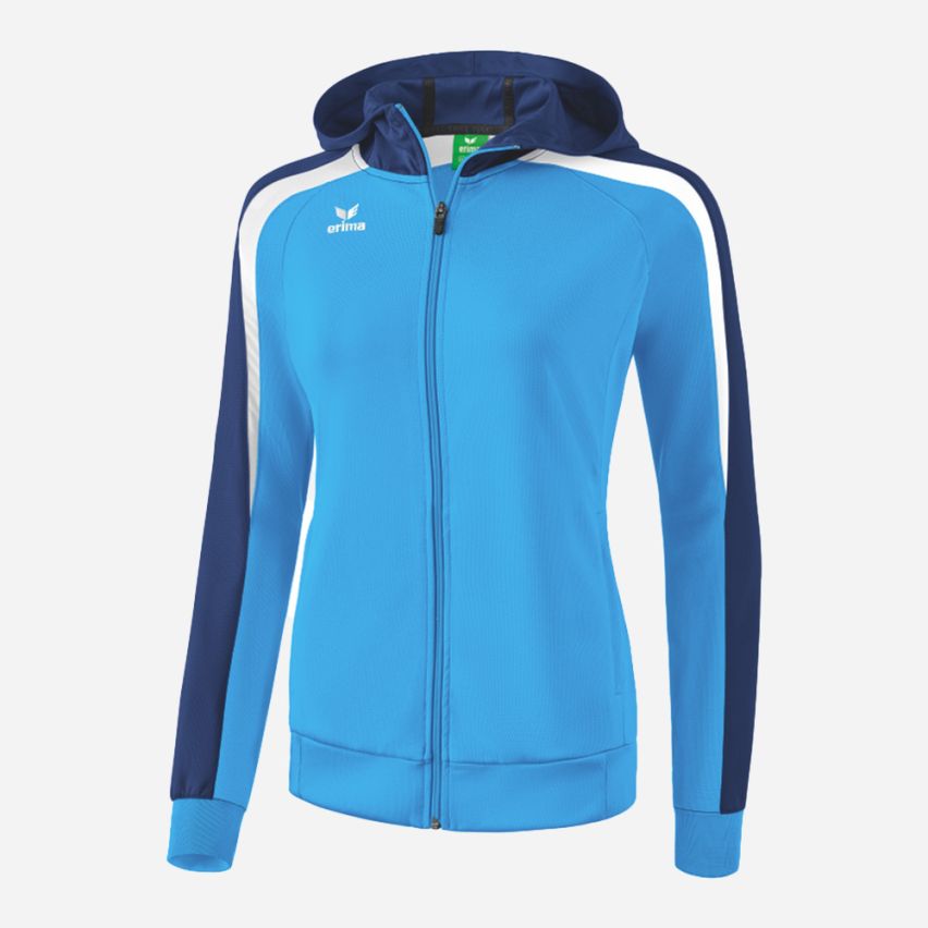 Erima Damen Trainingsjacke LIGA 2.0 mit Kapuze blau/navy