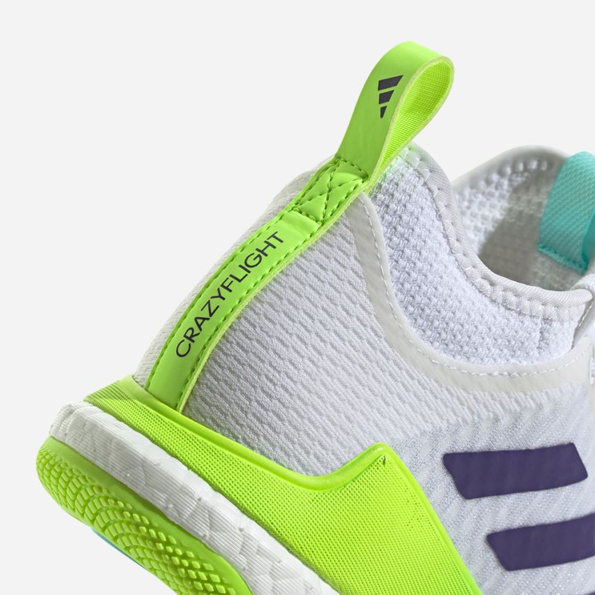 Adidas Crazyflight Mid cloud white/team colleg purple/flash aqua