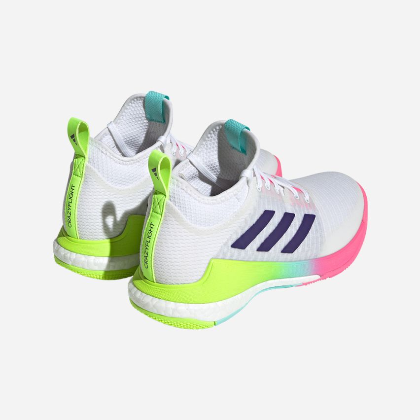 Adidas Crazyflight Mid cloud white/team colleg purple/flash aqua