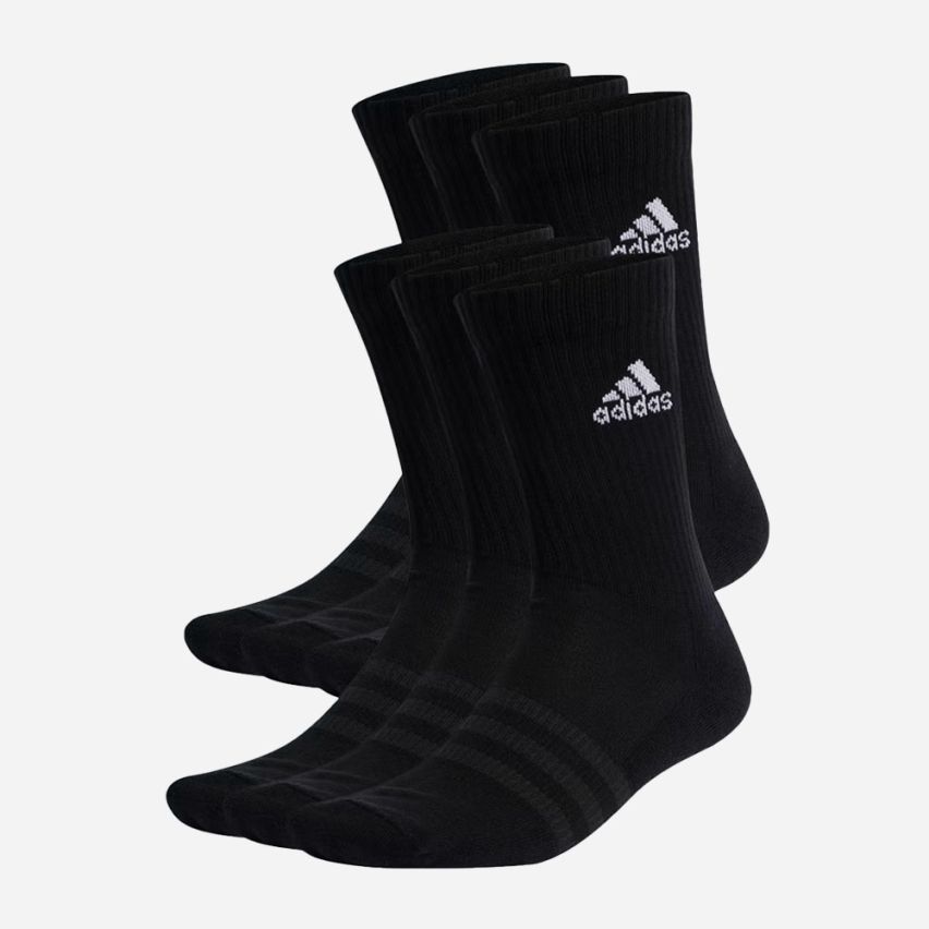 Adidas Cushioned Crew Socken schwarz (6-Pack)