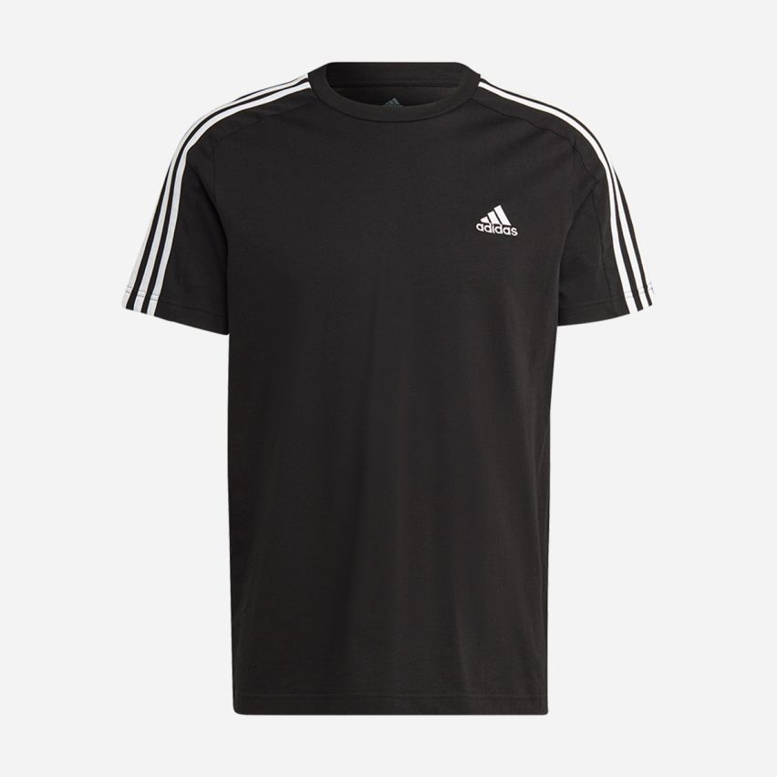 Adidas Essentials 3-Streifen T-Shirt schwarz