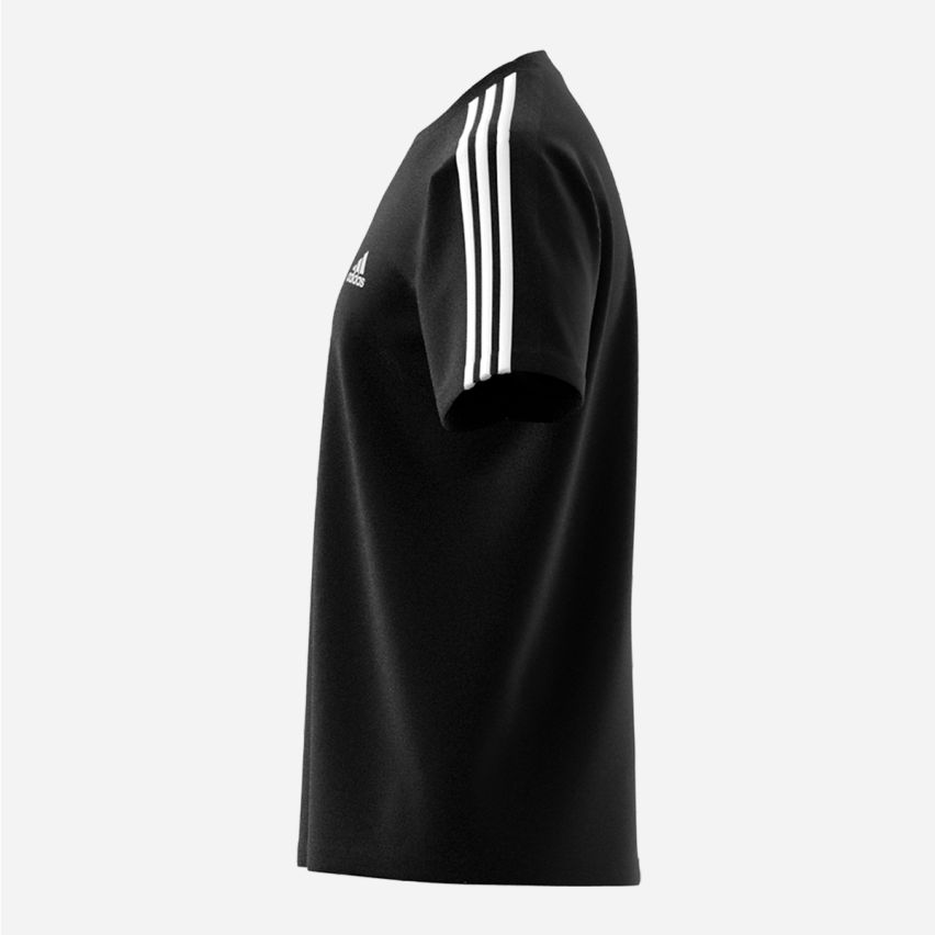 Adidas Essentials 3-Streifen T-Shirt schwarz