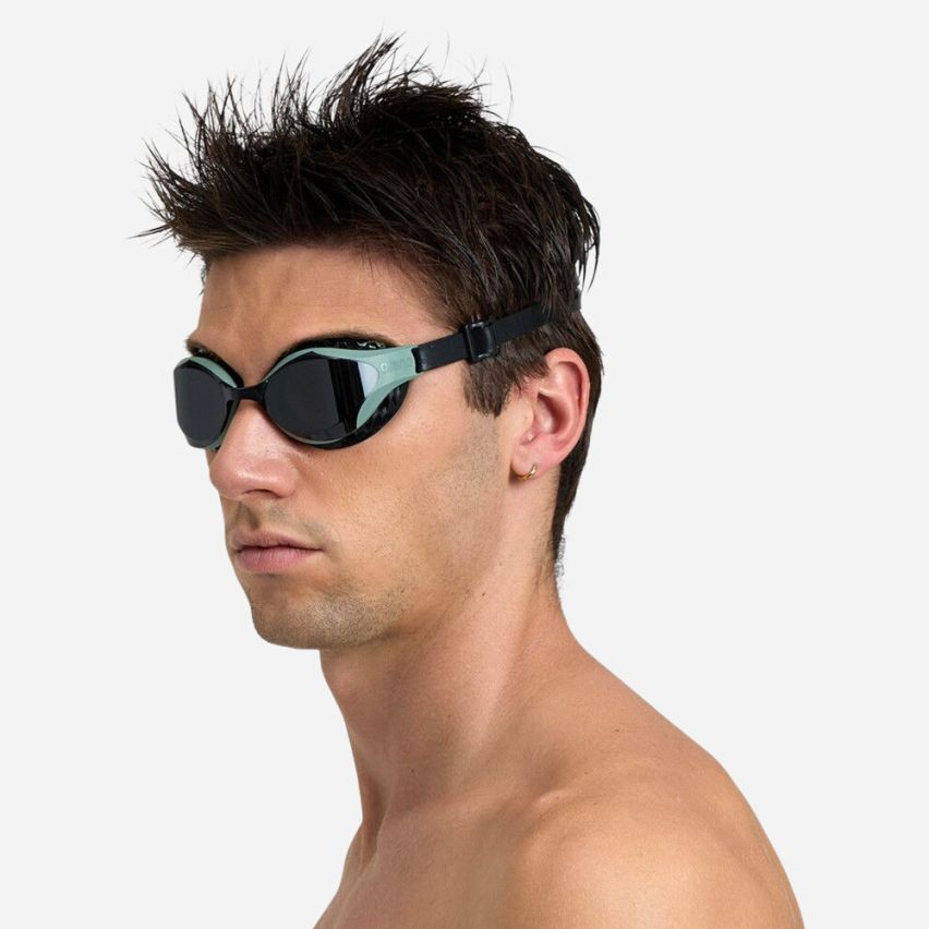 Arena Schwimmbrille Air-Bold Swipe smoke/dark olive/black