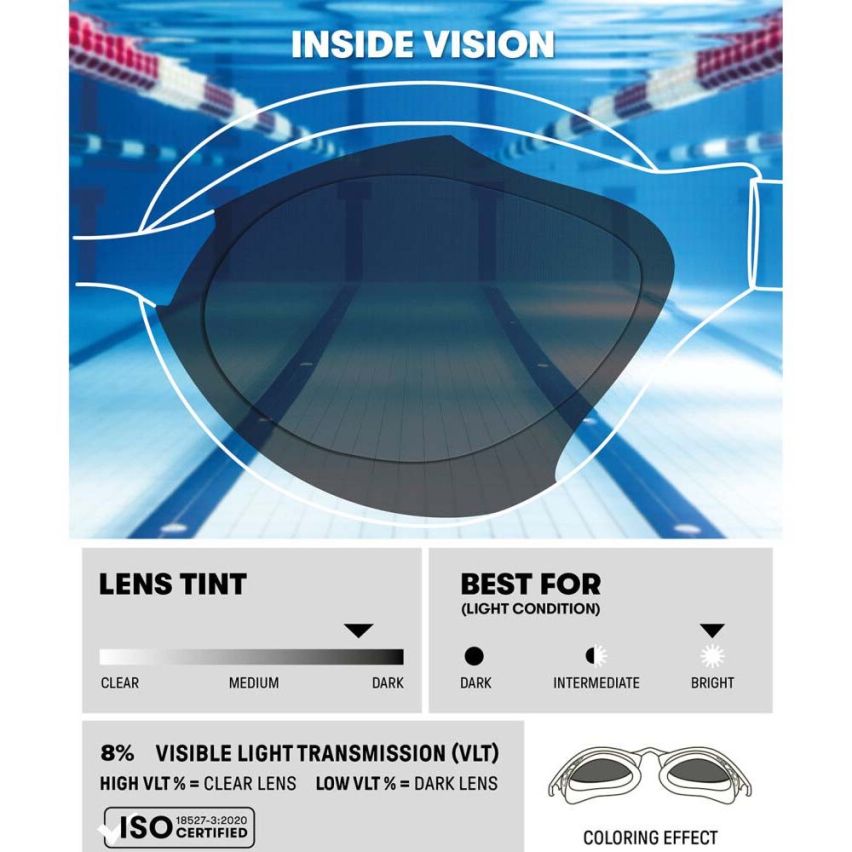 Arena Schwimmbrille Air-Speed silver/black gespiegelt