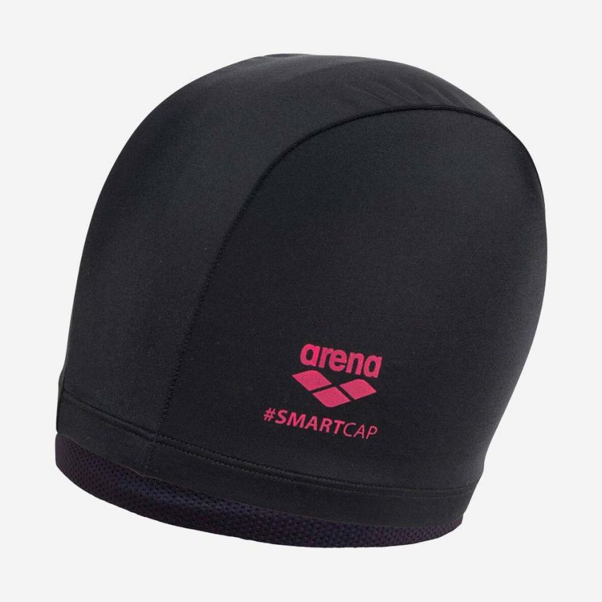 Arena Badekappe Smartcap longhair schwarz