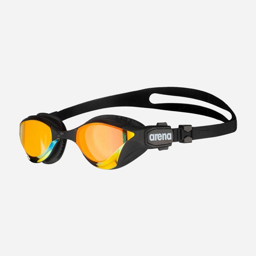 Arena Schwimmbrille Cobra Tri Swipe yellow copper/black gespiegelt
