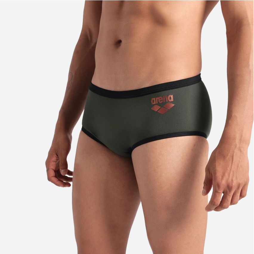 Arena Men One Low Waist Short Big Logo dark sage