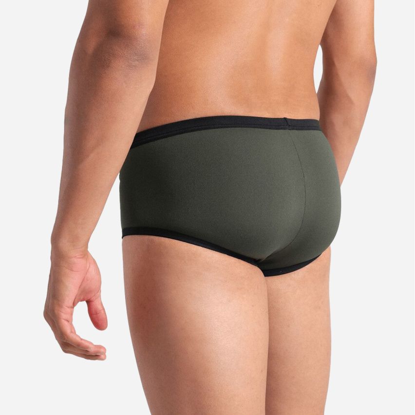 Arena Men One Low Waist Short Big Logo dark sage