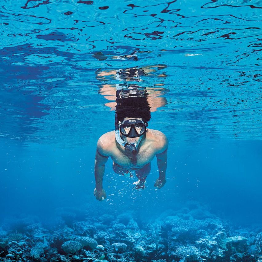 Arena Premium Schnorchel Set schwarz