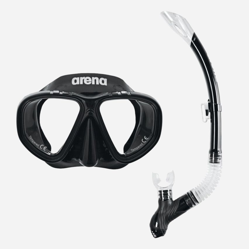 Arena Premium Schnorchel Set schwarz