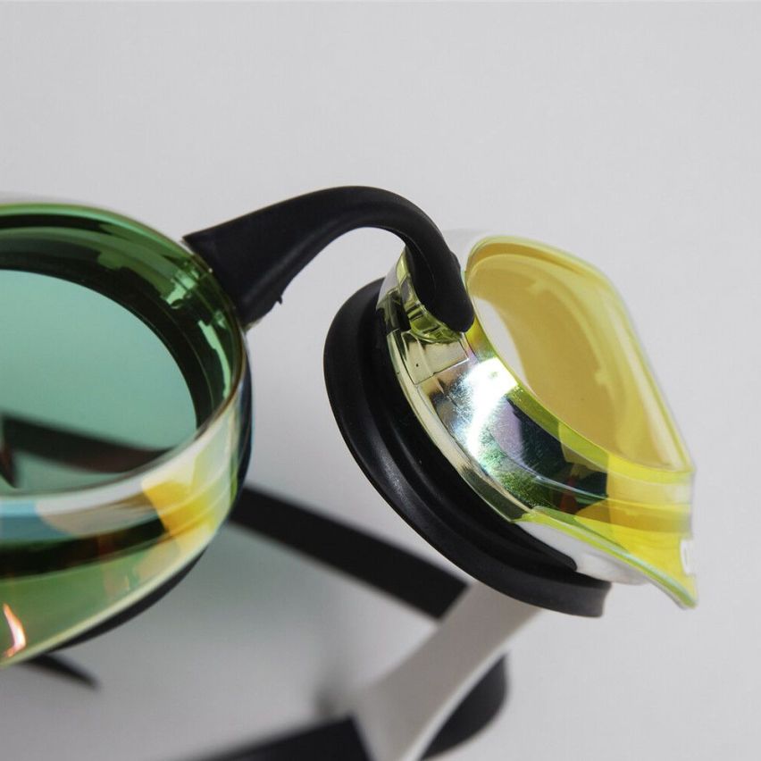 Arena Schwimmbrille Cobra Ultra Swipe yellow copper/white gespiegelt