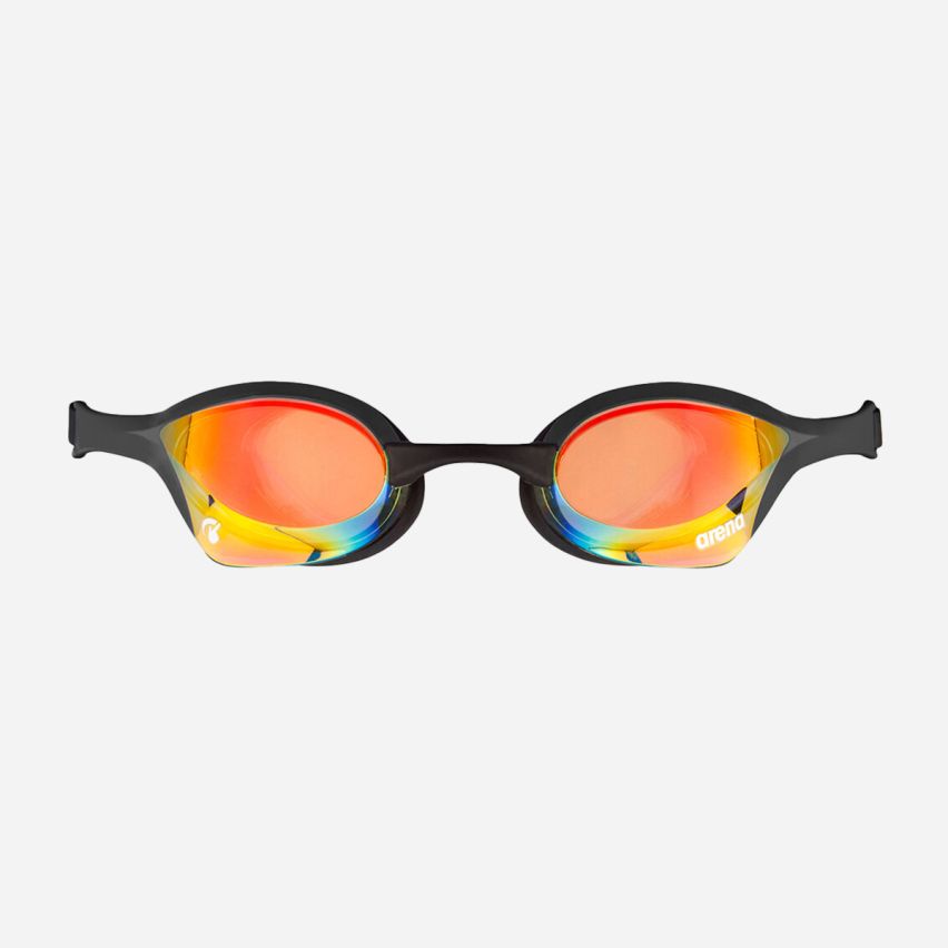 Arena Schwimmbrille Cobra Ultra Swipe yellow copper/black gespiegelt