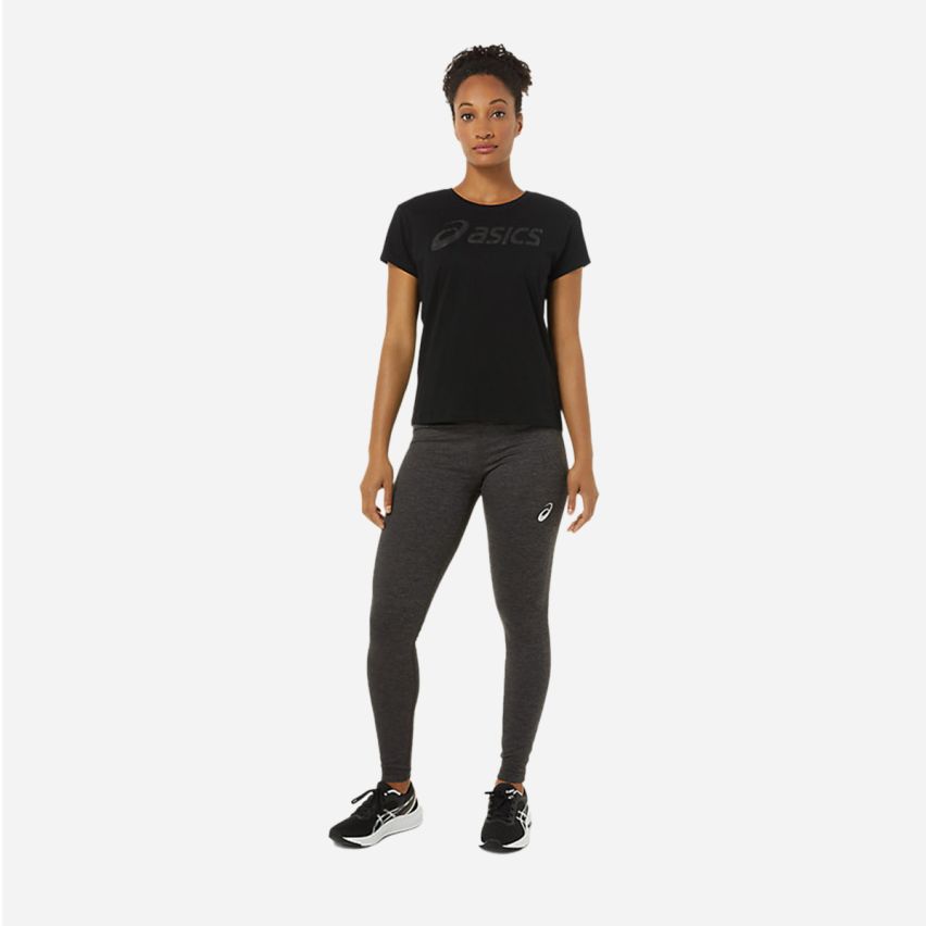 Asics BIG LOGO TEE Lady performance black GOOD