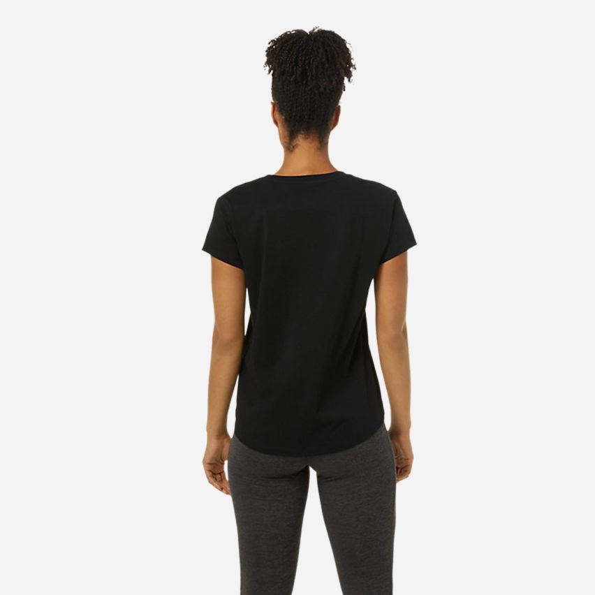 Asics BIG LOGO TEE Lady performance black GOOD