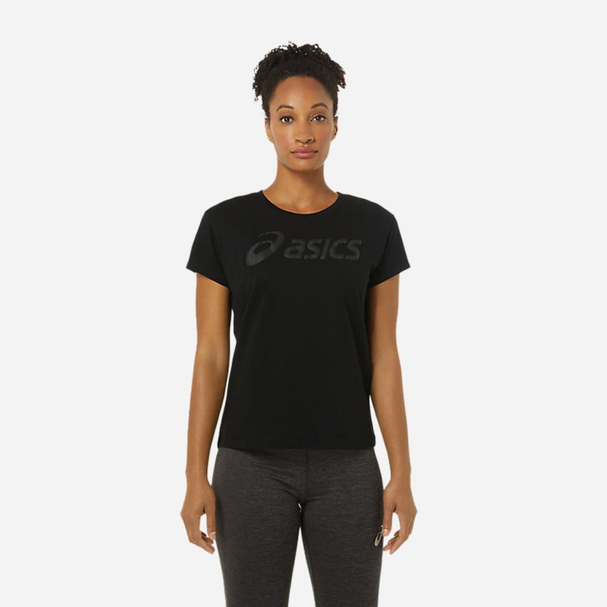 Asics BIG LOGO TEE Lady performance black GOOD