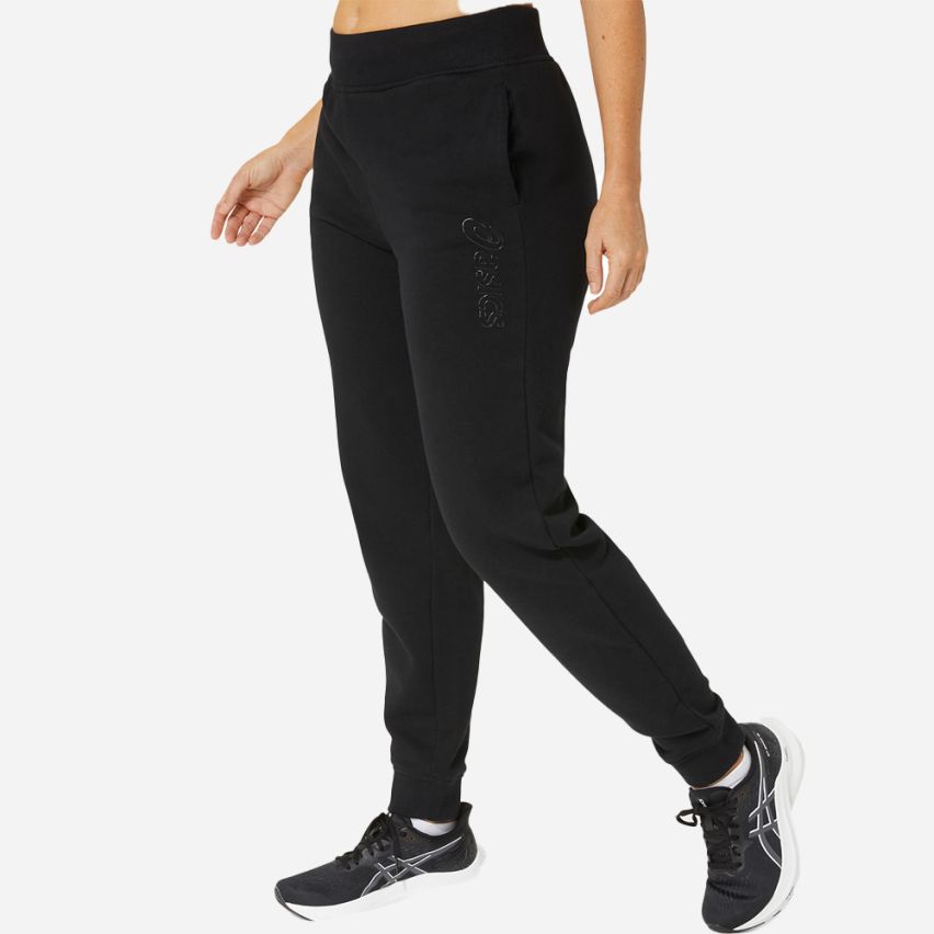 Asics LOGO SWEATPANT Lady performance black