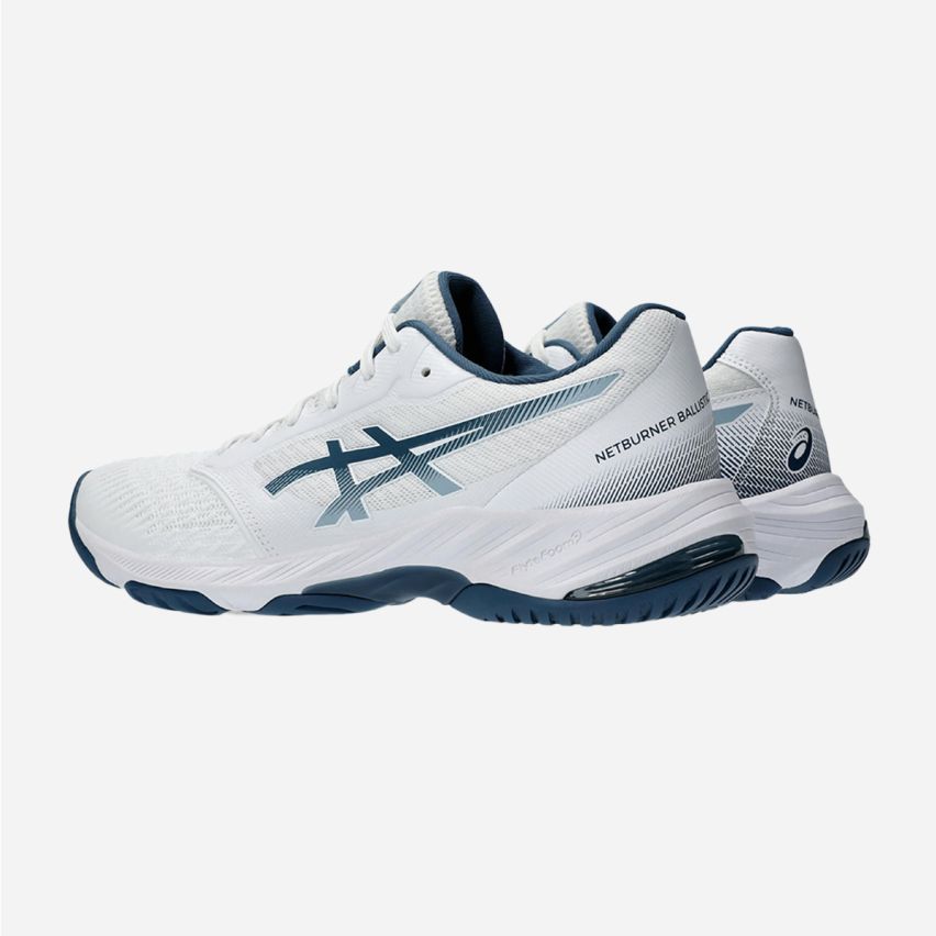 Asics NETBURNER BALLISTIC FF 3 Men white/vintage indigo BEST