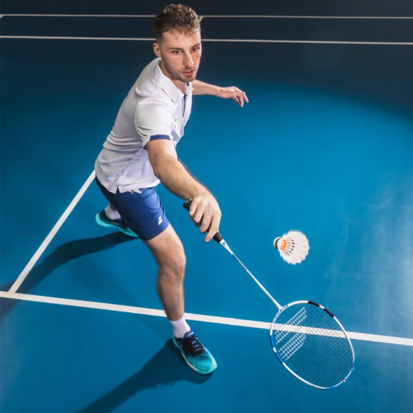 Babolat Badmintonracket Satelite Rise bespannt 