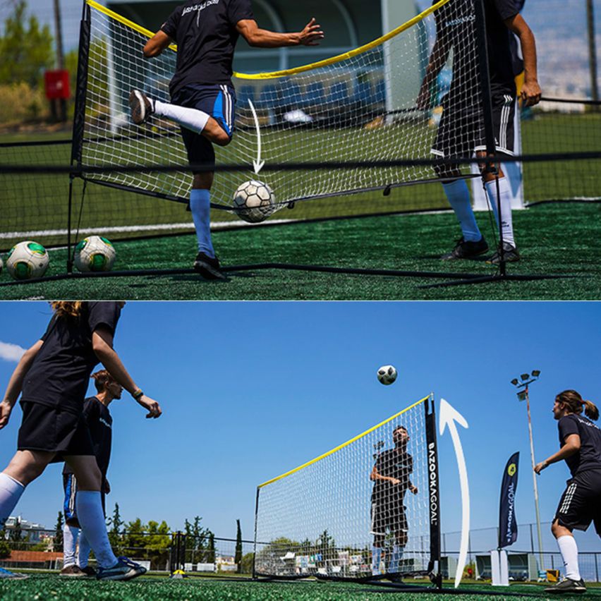 BazookaSkills Fussballtennisnetz (300 x 100cm)