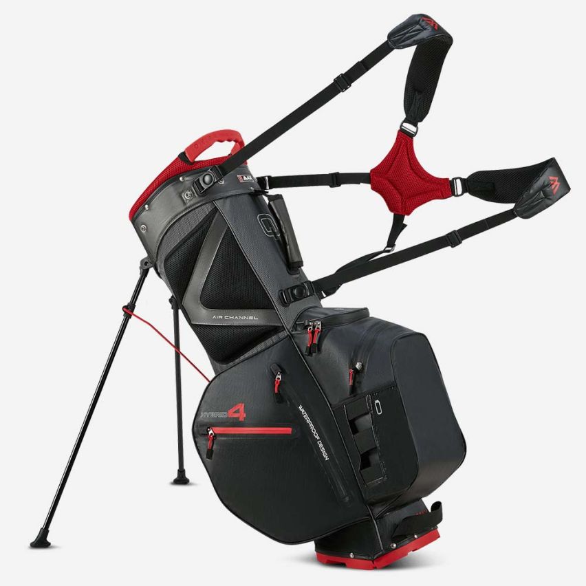 Big Max Aqua Hybrid 4 Golfbag black/charcoal/red