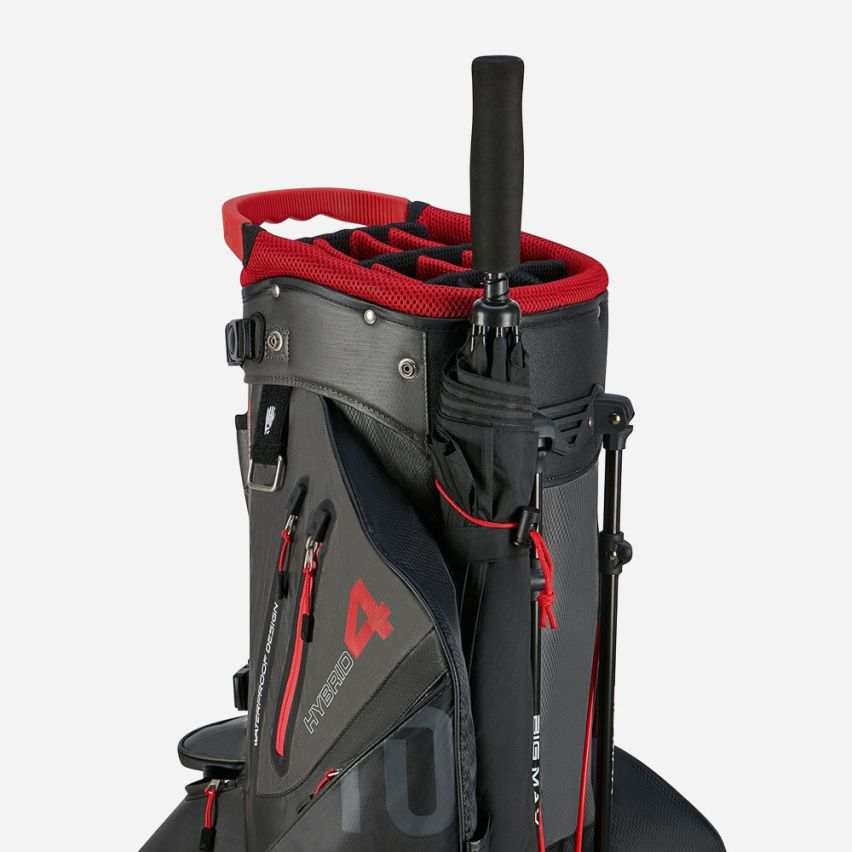 Big Max Aqua Hybrid 4 Golfbag black/charcoal/red