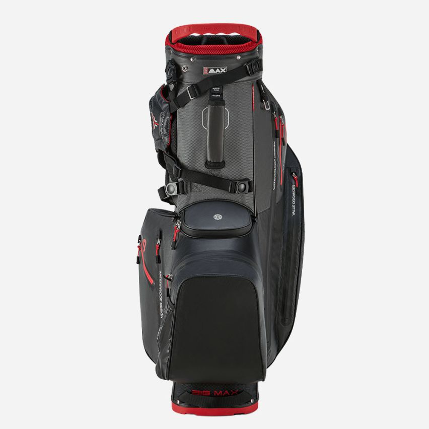Big Max Aqua Hybrid 4 Golfbag black/charcoal/red