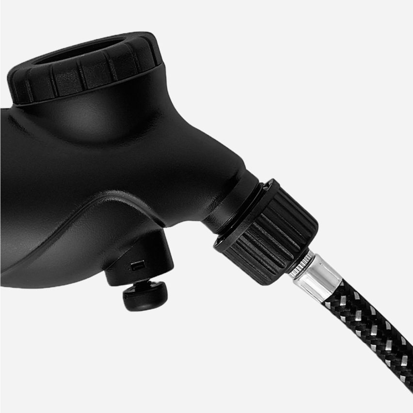 Erima Pumpe mit Luftdruckmesser schwarz/grün