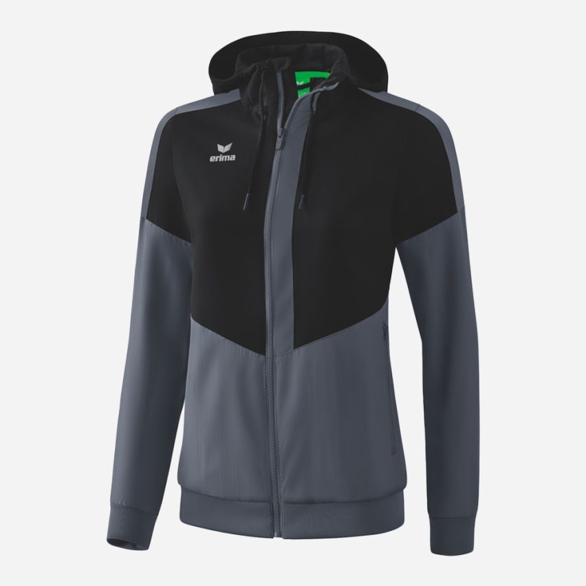 Erima Rep-Jacke SQUAD Women schwarz/grau