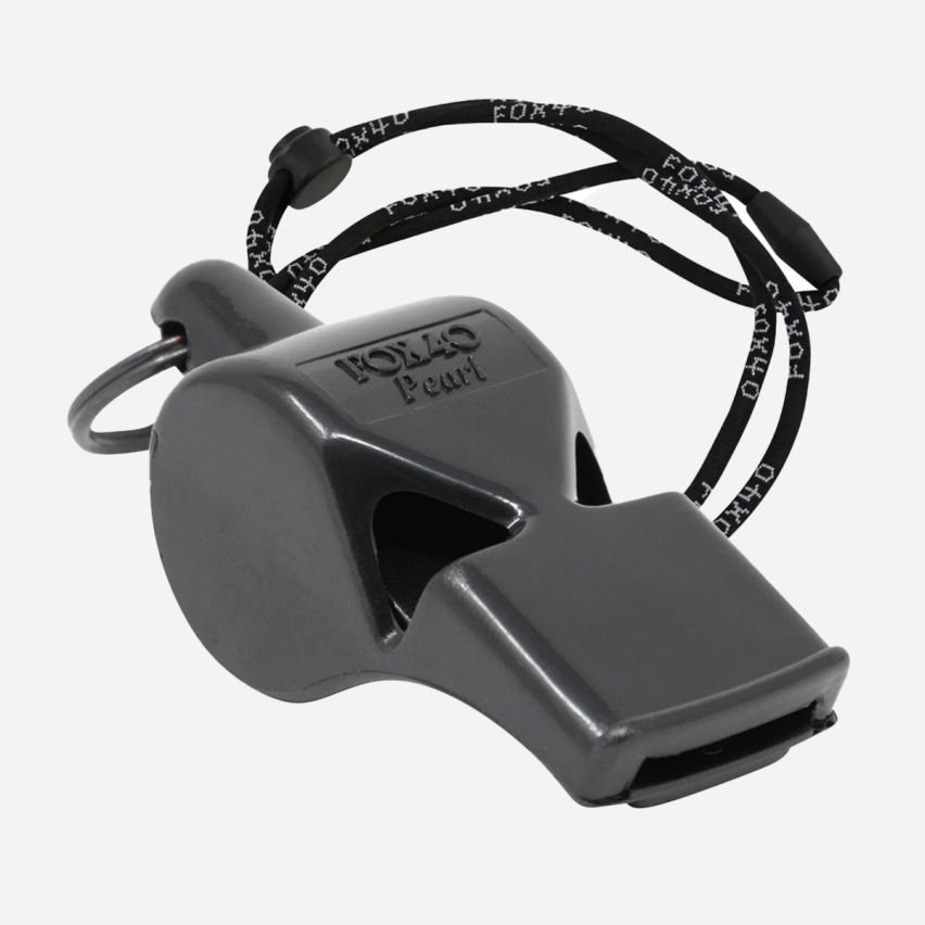 Fox40 Pfeife Pearl Official black mit Pfeifenschnur