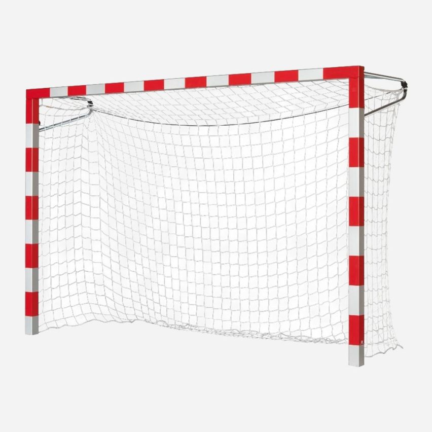 Handballtor Training rot/matt silber (3m x 2m)