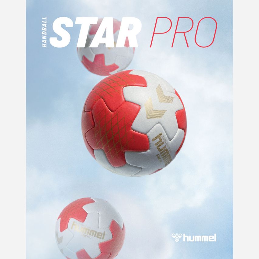 Hummel hmlSTAR PRO HB Handball 25 white/red