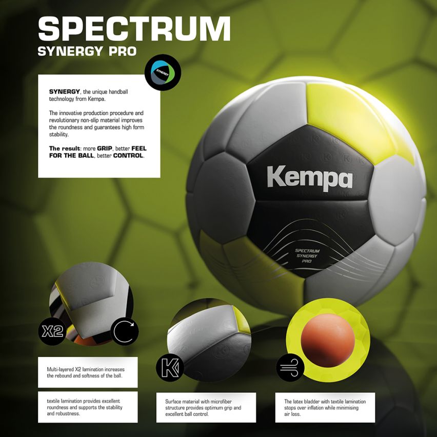 Kempa Spectrum Synergy Pro cool grau/fluo gelb