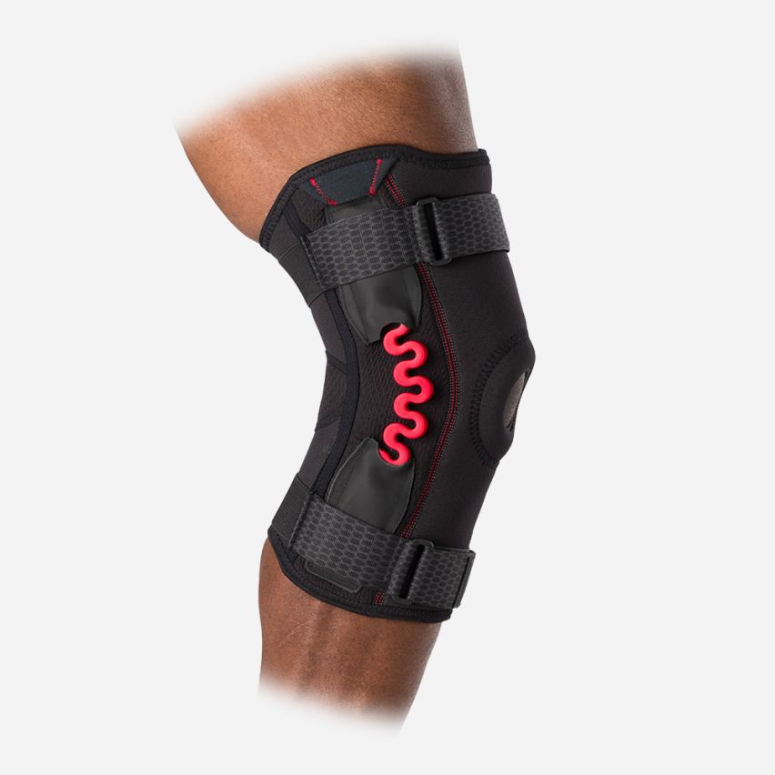 McDavid NRG Kniebandage mit Federgelenk schwarz