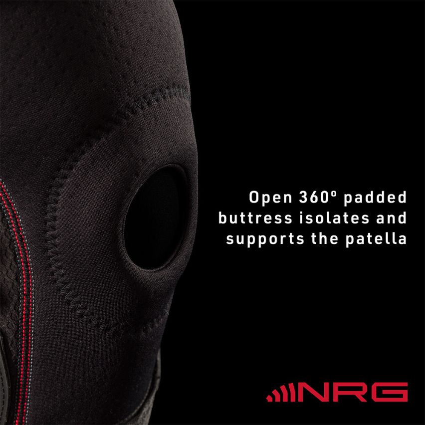 McDavid NRG Kniebandage mit Federgelenk schwarz