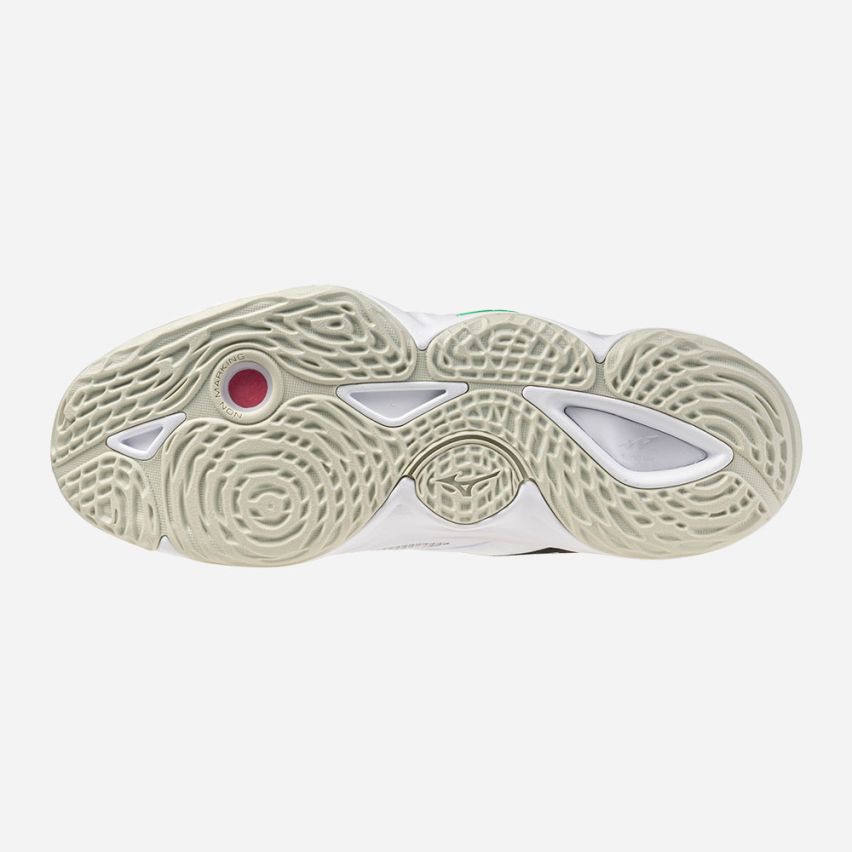 Mizuno Wave MOMENTUM ELITE MID white/frozen emerald