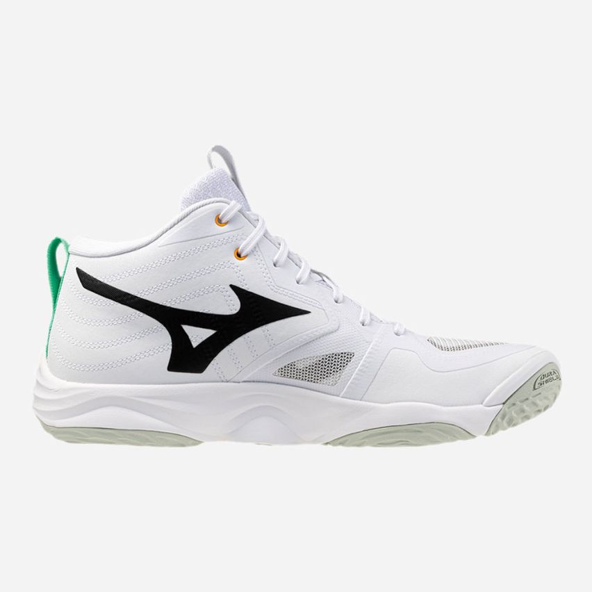 Mizuno Wave MOMENTUM ELITE MID white/frozen emerald