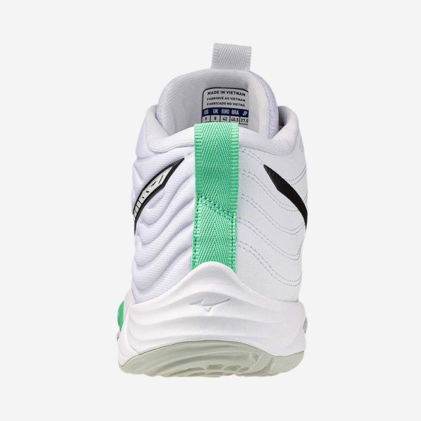 Mizuno Wave MOMENTUM ELITE MID white/frozen emerald