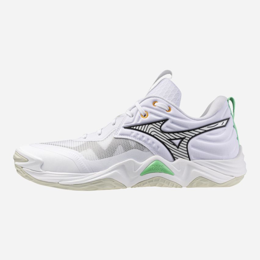 Mizuno Wave MOMENTUM ELITE white/frozen emerald