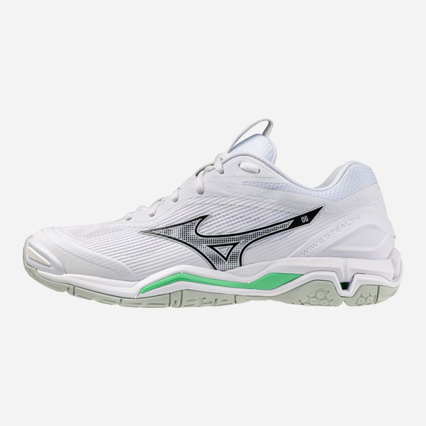Mizuno Wave STEALTH 6 white/frozen emerald