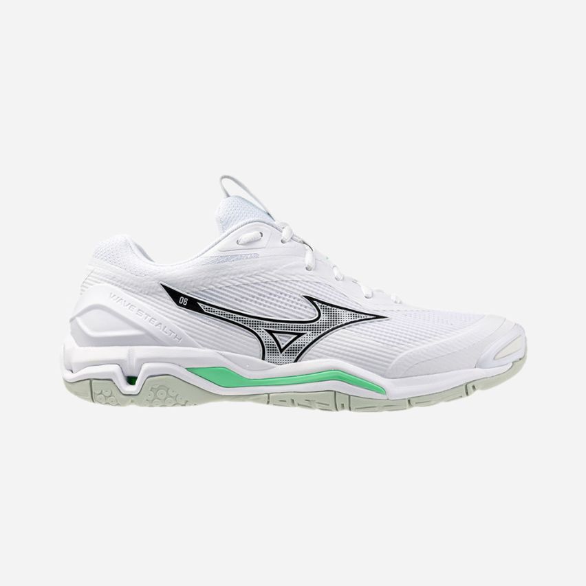 Mizuno Wave STEALTH 6 white/frozen emerald