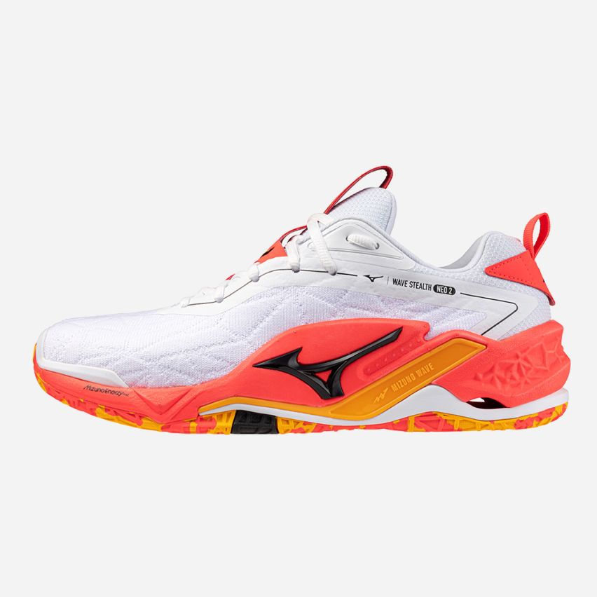 Mizuno Wave STEALTH NEO 2 white/coral/citrus